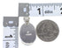 Turquoise Southwestern Genuine Sterling Silver Pendant QX78994